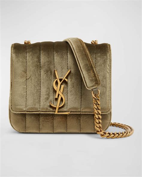 ysl vicky bag mini|Saint Laurent Vicky Small YSL Crossbody Bag in Quilted Velvet.